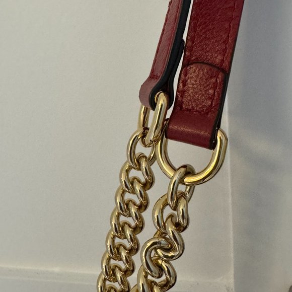 GUCCI Women's Blue Rajah Ny Yankees Large Suede & Leather Tote - Picture 10 of 15